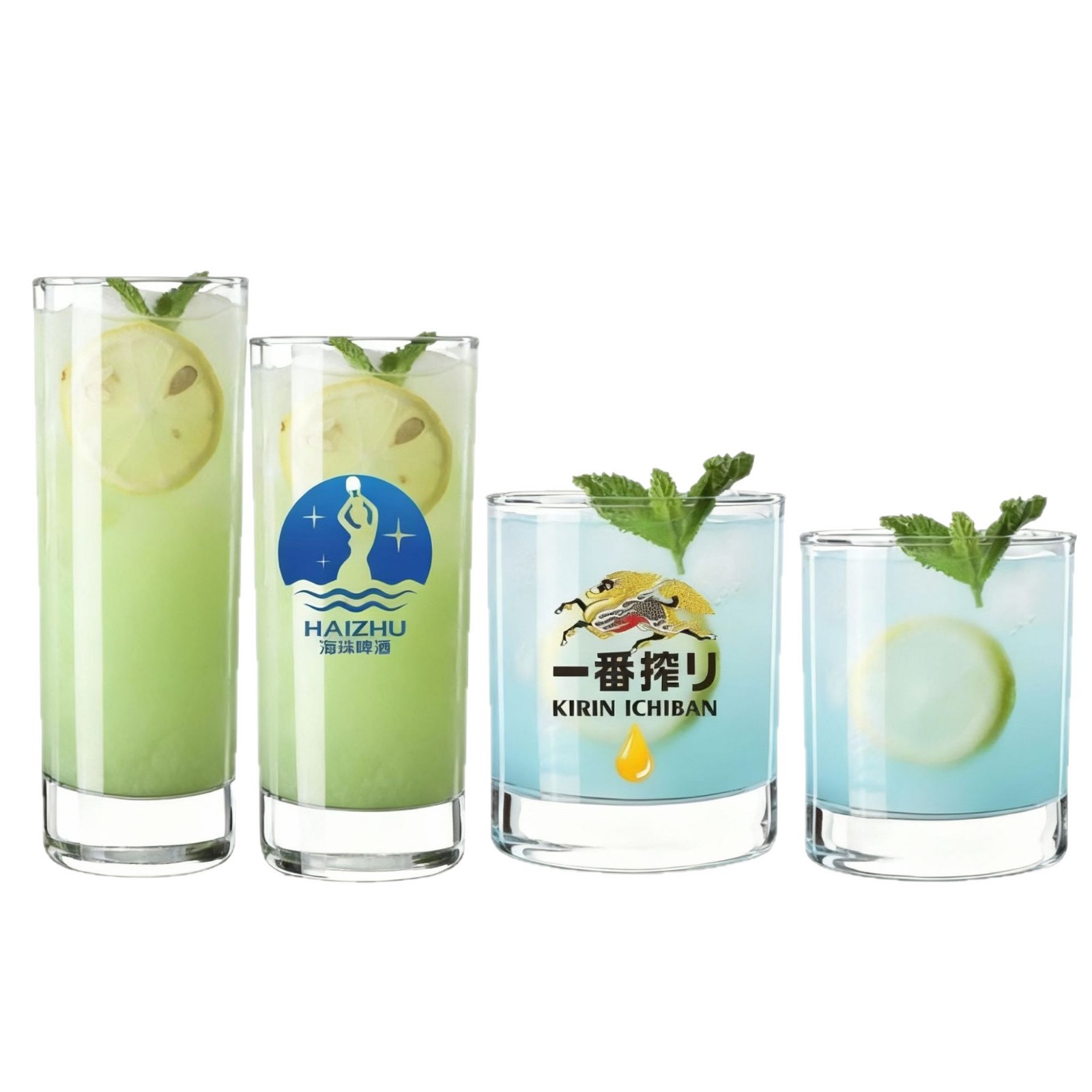 Tazas de agua de vidrio al por mayor tazas de té transparentes tazas de leche de desayuno tazas de cerveza al por mayor logotipo imprimible