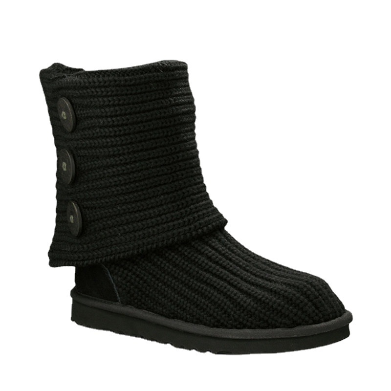 FUENTE fabricantes de lana jacquard Vamp costilla de lana tejida Boca del zapato de primera línea fabricantes de exportación de calidad OEM personalizado