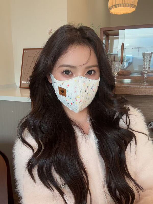 秋冬季保暖口罩加绒可爱透气女高颜值防风防寒护脸护眼角面罩加厚|undefined