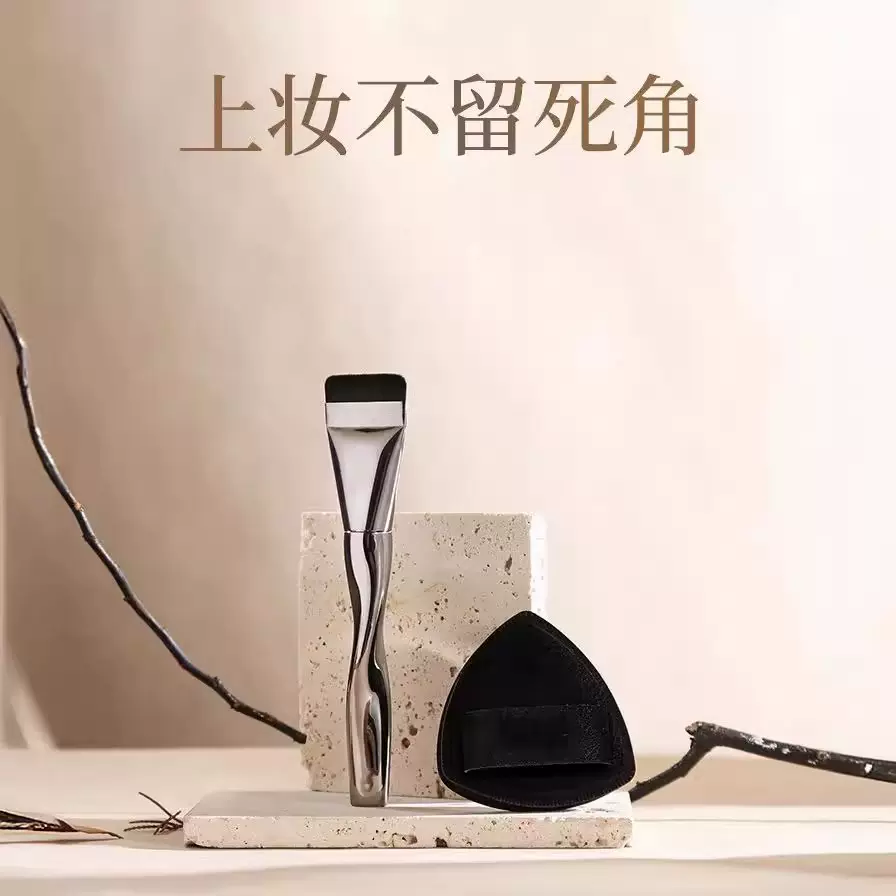 螺旋一字型粉底刷平头粉底液刷轻薄不吃粉美妆工具沧州化妆刷