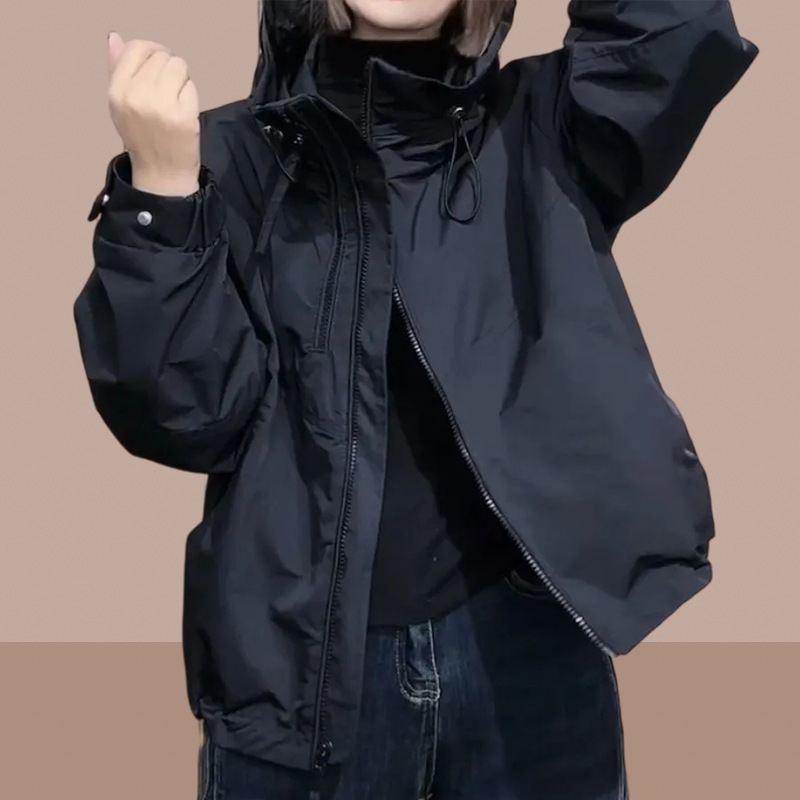 [Original Version + Lining] New Autumn Style Women's Short Jacket, Stylish Windbreaker, Short Coat for Petite Figures