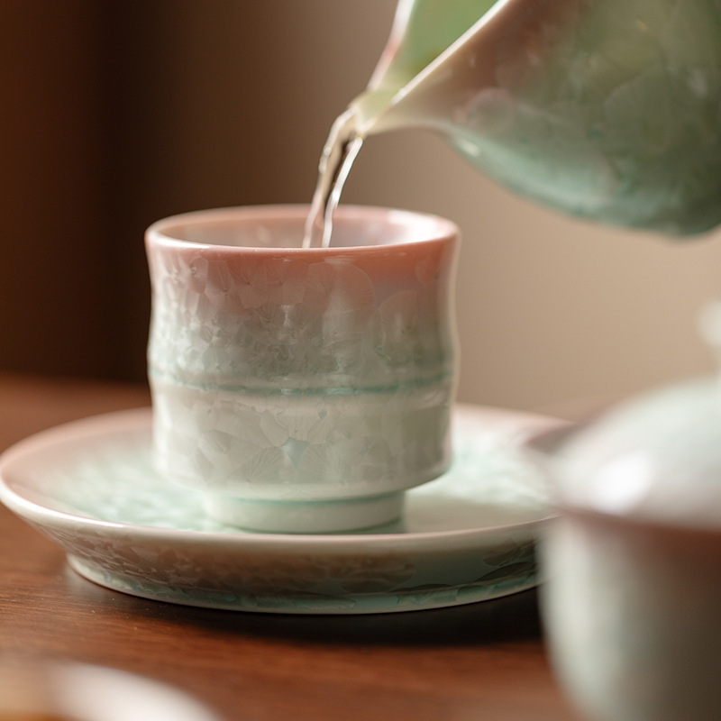 弥言结晶釉窑变茶杯陶瓷家用高档主人杯单杯功夫茶具品茗杯轻奢风|undefined