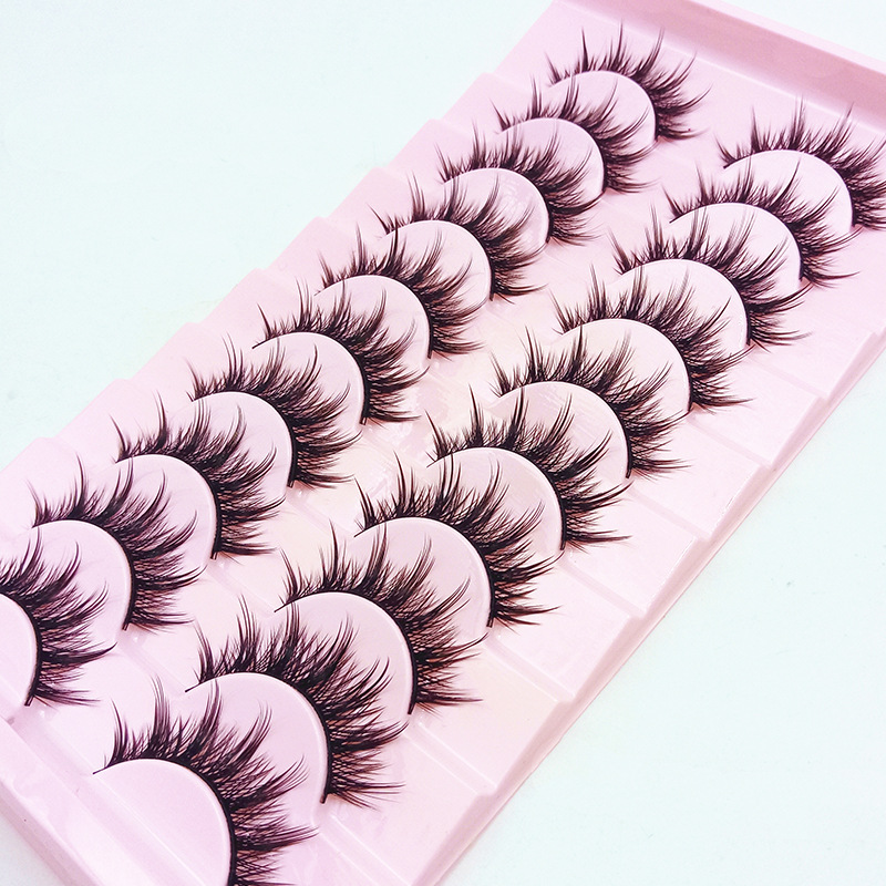 Maquillaje de escenario, pestañas falsas, grandes demonios, pelo de hadas, cola de pez tipo A, ojos de demonios naturales.