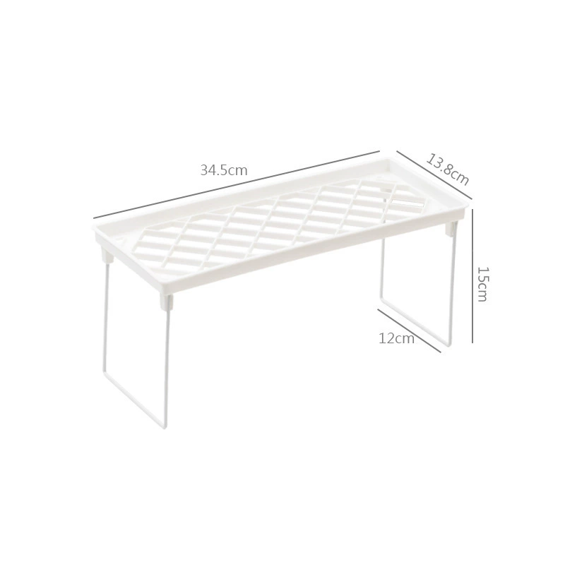 Countertop hollow folding iron-based layered storage rack desktop storage rack storage cabinet interior compartment single-layer folding rack
