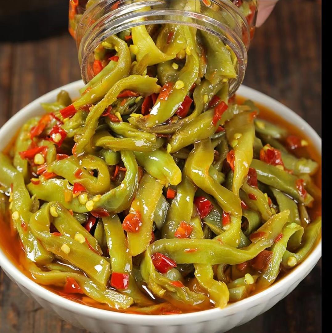 味婆娘贡菜脆椒280g*6瓶婆婆剁椒贡菜湖南香辣下饭菜凉拌即食咸菜