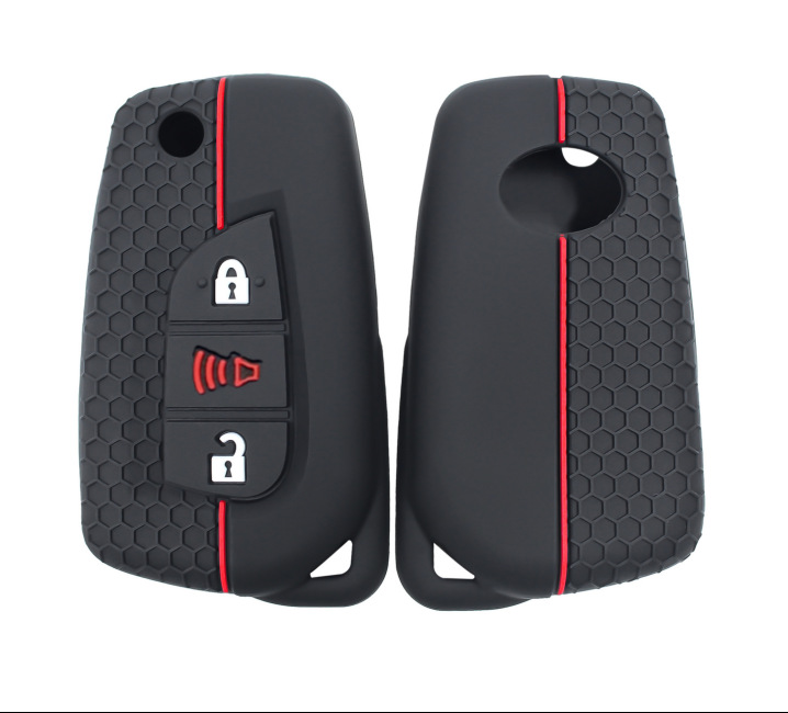 Suitable for Toyota Camry Highlander Prius car key set 4000 crown silicone all-inclusive remote control bag