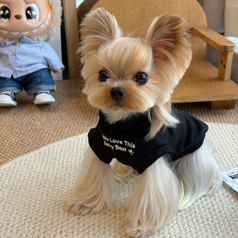 Dog Clothes for Autumn and Winter, Warm Fleece-Lined Sleeveless Hoodie for Small Dogs, Yorkshire Terrier, Maltese Dog Clothes for Autumn and Winter, Warm Fleece-Lined Sleeveless Hoodie for Small Dogs, Yorkshire Terrier, Maltese