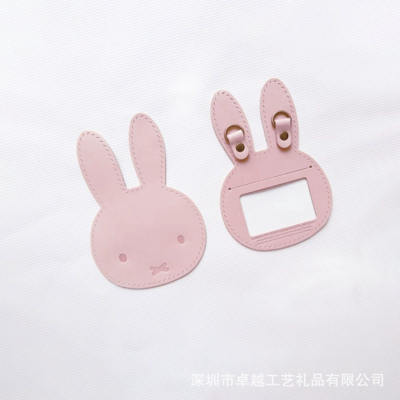 Оптовая Продажа с фабрики багажная бирка Творческий мультфильм искусственная кожа багажная бирка Кулон Кожаный посадочный талон адрес идентификационная карта