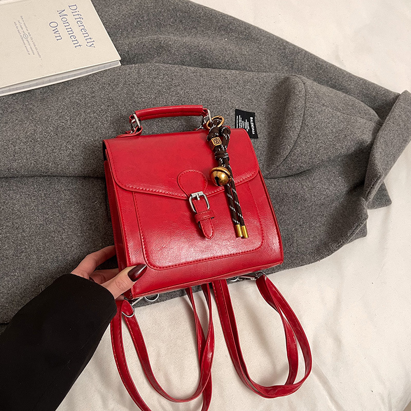 Nicho de diseño de alta sensación de moda mochila pequeña mochila para mujeres 2024 nuevo estilo universitario bolso pequeño