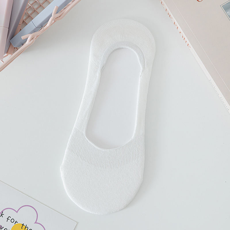 Calcetines de barco no caen calcetines de verano anti-deslizantes superficiales absorción de sudor calcetines de verano delgadas transpirables calcetines de mujer calcetines invisibles