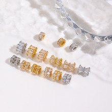 铜镀18K金保色隔珠手工散珠DIY手链项链水晶珍珠间隔串珠饰品配件