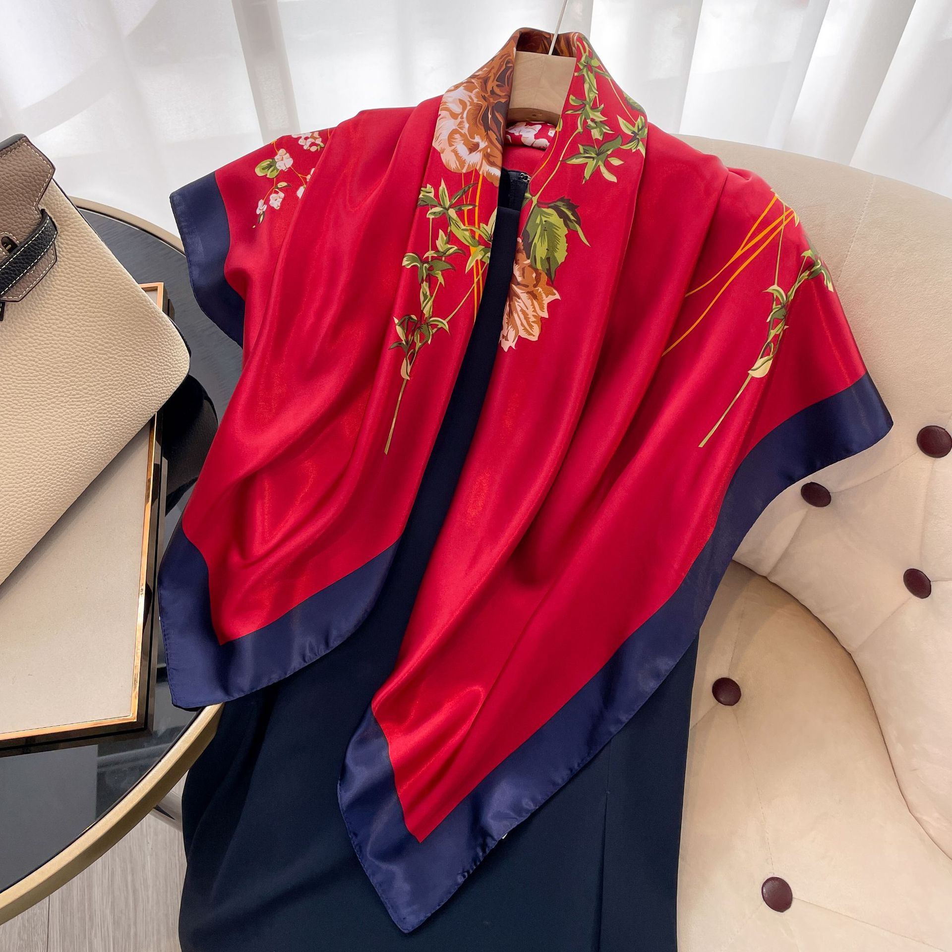 Small Square Scarf Versatile Professional Accessory For Women_voghion.com
