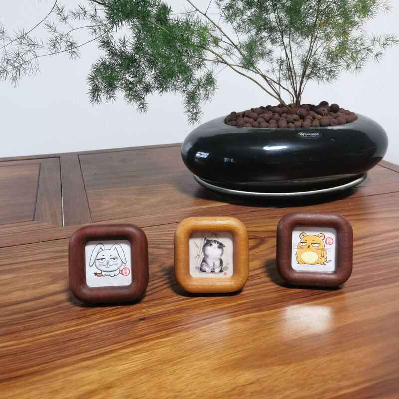 Mini Small Photo Frame Solid Wood Mortise and Tenon Picture Frame Wooden Table Cultural and Creative Square Ornaments Creative Teak Sandalwood DIY Mini Small Photo Frame Solid Wood Mortise and Tenon Picture Frame Wooden Table Cultural and Creative Square Ornaments Creative Teak Sandalwood DIY