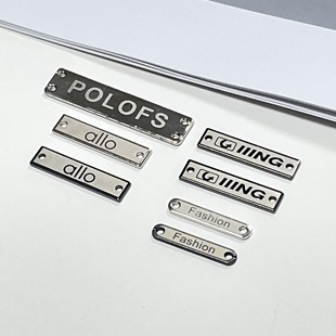 Customized Metal Signs Zinc Alloy Signs Luggage Letters Hardware Signs Metal Logo Luggage Nameplate Production