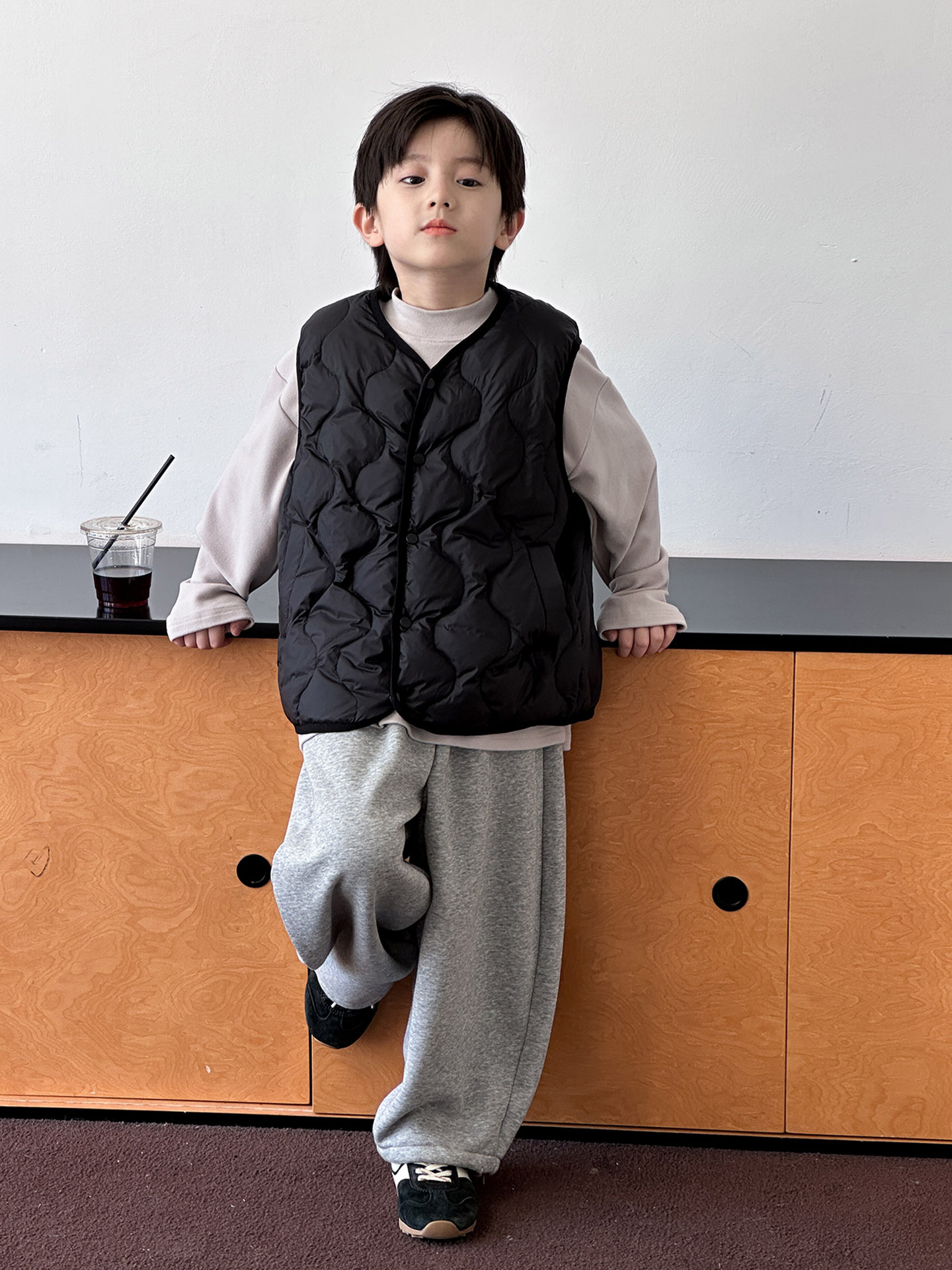 McCarthy ropa para niños chaleco de pluma para niños 2025 nuevo chaleco de invierno para niños chaleco de caballo chaqueta
