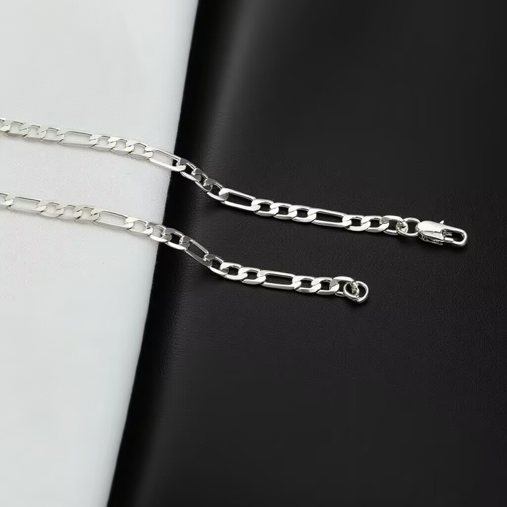 Collier en acier titane pour homme, inaltérable, bijou simple et polyvalent, chaîne pour pull, accessoire de mode fait main._voghion.com