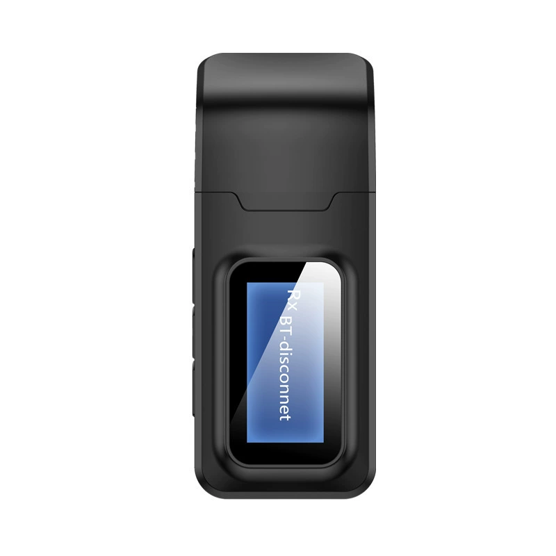 With LCD screen USB Bluetooth 5.0 launch receiving two -in -one TV computer wireless audio Bluetooth adapter