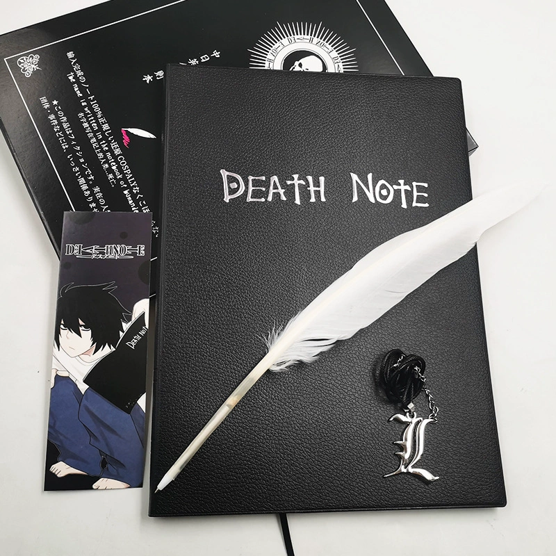 Аниме Death Notes L ожерелье Ryuk брелок ручка-перо ночь Бог Yue оптовая подарочная коробка