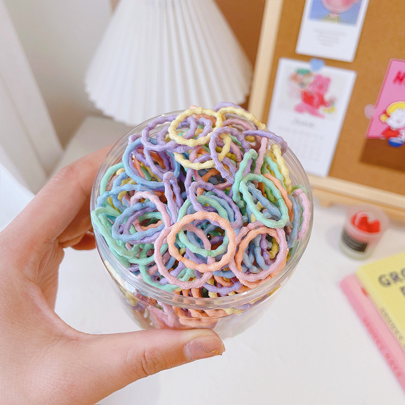 Tie Head Thumb Hair Band Does Not Harm Children's Hair Accessories Rubber Band High Elastic Korean Girls' Head Rope Baby Rubber Band