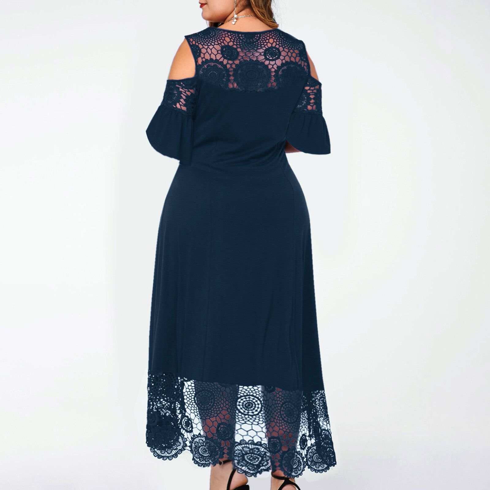 Gradient Lace Maxi Dress 5