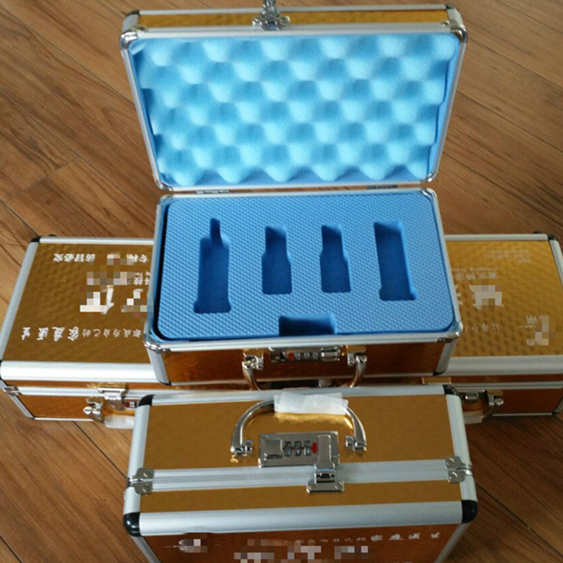 定 制出售家用密码锁仪器箱、易碎品收纳铝制箱内设eva防震垫