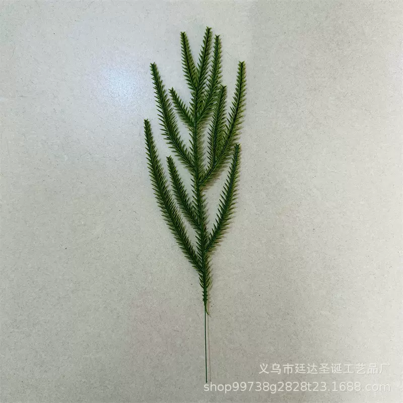 亚马逊跨境批发 仿真绿植 艾瑞克松针圣诞松针装饰品配件松树叶片