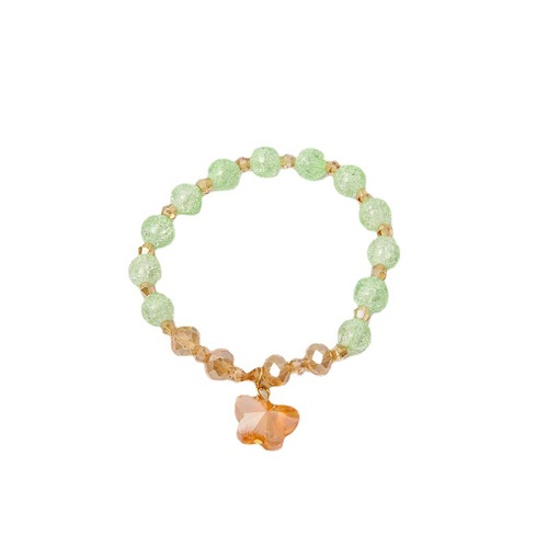 New Japanese & Korean Trendy Crystal Beaded Bracelet for Women, Literary Student DIY, Unique Design Crystal Butterfly Bracelet, Cross-Border