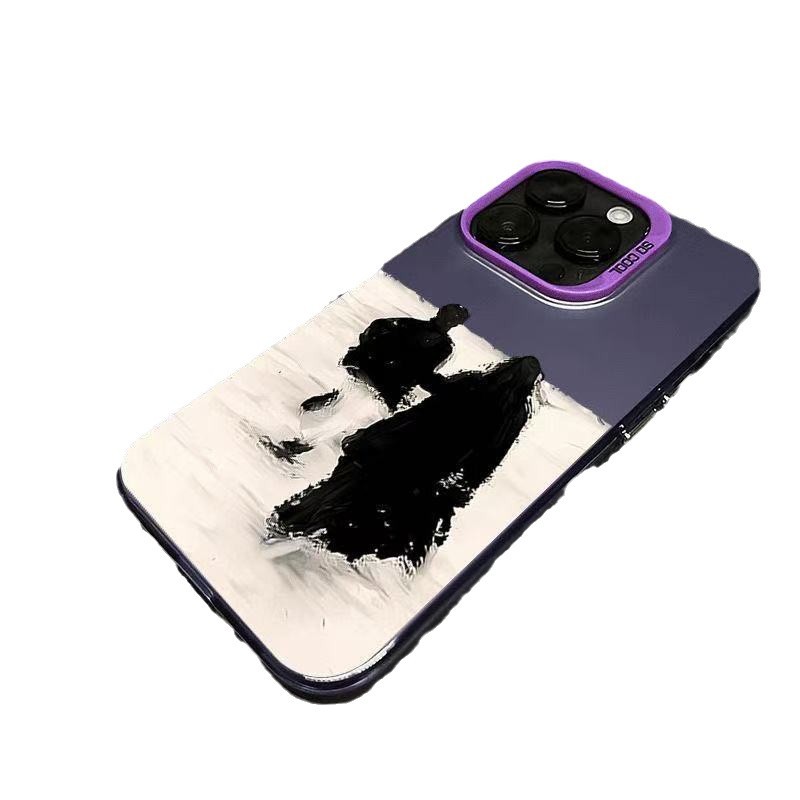 Nuevo estilo de nieve mano a mano para iPhone 16 funda para teléfono móvil Apple 15promax/14 Europa y América 13pro12 romance