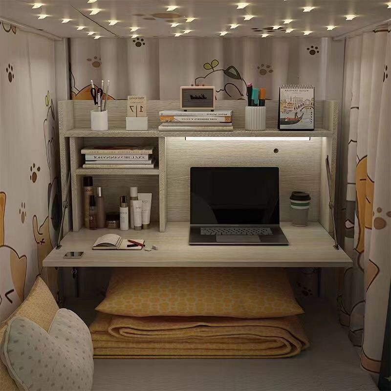 Bedside desk for college students, bunk bed, foldable lazy desk, dormitory essential, laptop desk