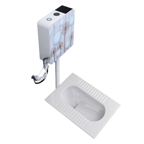 Household ceramic squat toilet flush tank complete set toilet toilet deodorant squat squat toilet toilet