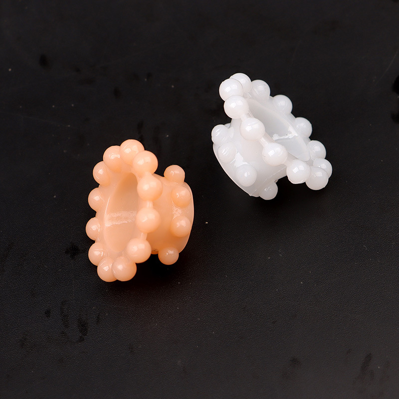 Beaded Penis Ring, TPE Delay Constriction Ring with 18 Beads, Manual Male Adult Toy — detail image 15