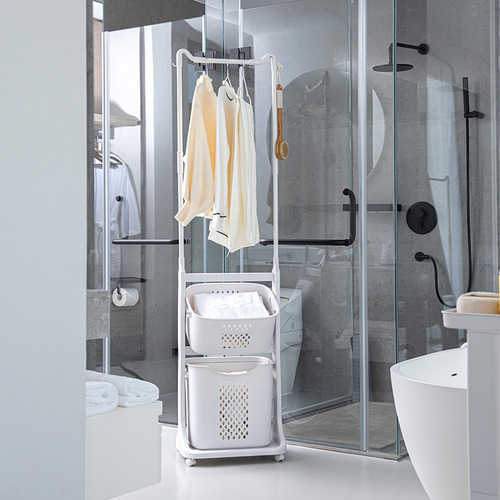 Hotel simple coat storage rack dirty clothes basket home hotel hotel drying clothes for laundry bathroom toilet dirty clothes basket