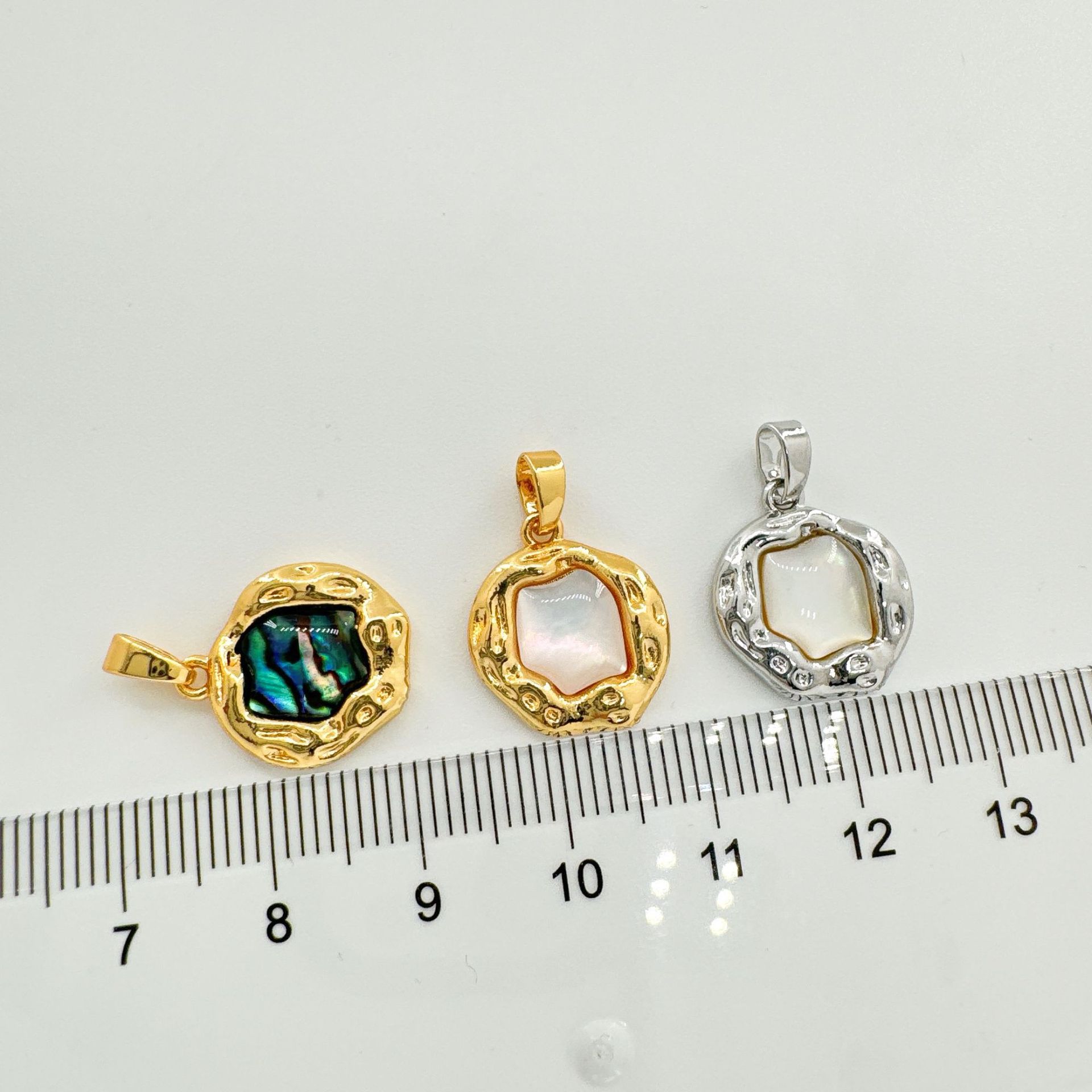 5g Weight Pendant Jewelry Making Type DIY Jewelry Accessories Classification 1 Piece Quantity Copper Material Color Block Pattern Plating Design Simple Style, Classic Style Style 1 Piece Copper Color Block Pendant 7