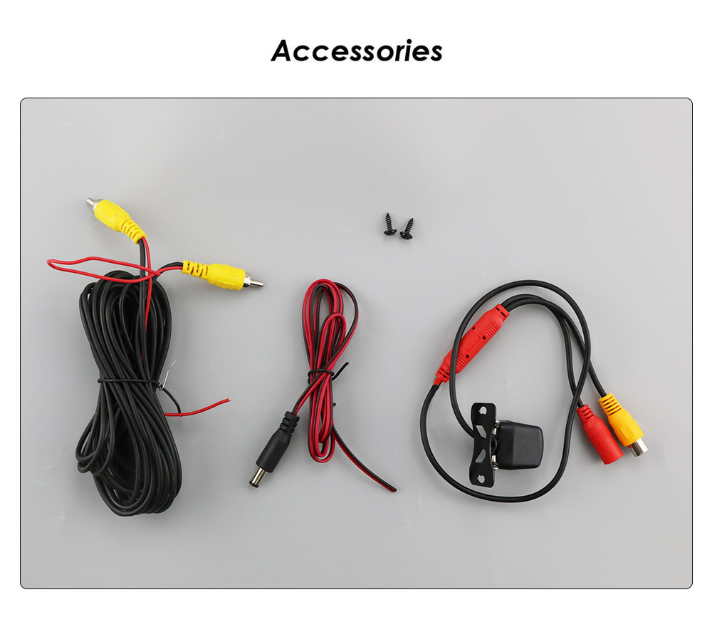 Car rearview mirror 1080P HD AHD reversing camera with led light night vision rear view car camera
