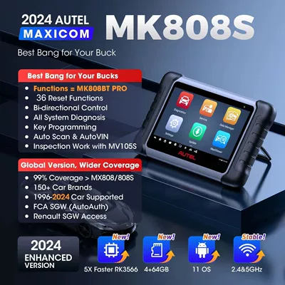 MaxiCOM MK808S OBD2 Diagnostic Avtomobil diaqnostika alətləri