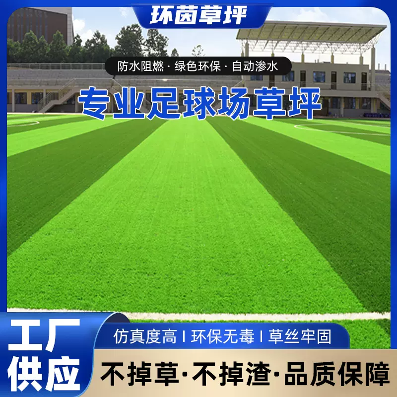 学校足球场人造草坪幼儿园足球场学校操场足球场厂家批发