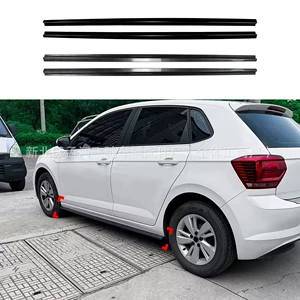 Suitable for Volkswagen Polo 6R 6C 2009-2017 Side Skirt Spoiler Exterior Decoration Cross-Border Modification Accessories