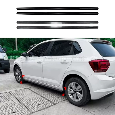 Suitable for Volkswagen Polo 6R 6C 2009-2017 Side Skirt Spoiler Exterior Decoration Cross-Border Modification Accessories