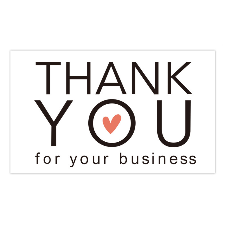 Venta al por mayor Rosa gracias tarjeta etiqueta gracias tarjeta de regalo embalaje de regalo decoración Insertar tarjeta en inglés