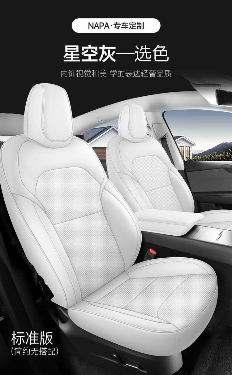Specially Designed for Tesla's 25 New Model 3 Car Seat Cushions, Breathable Seat Covers and Seat Cushion Covers for All Seasons