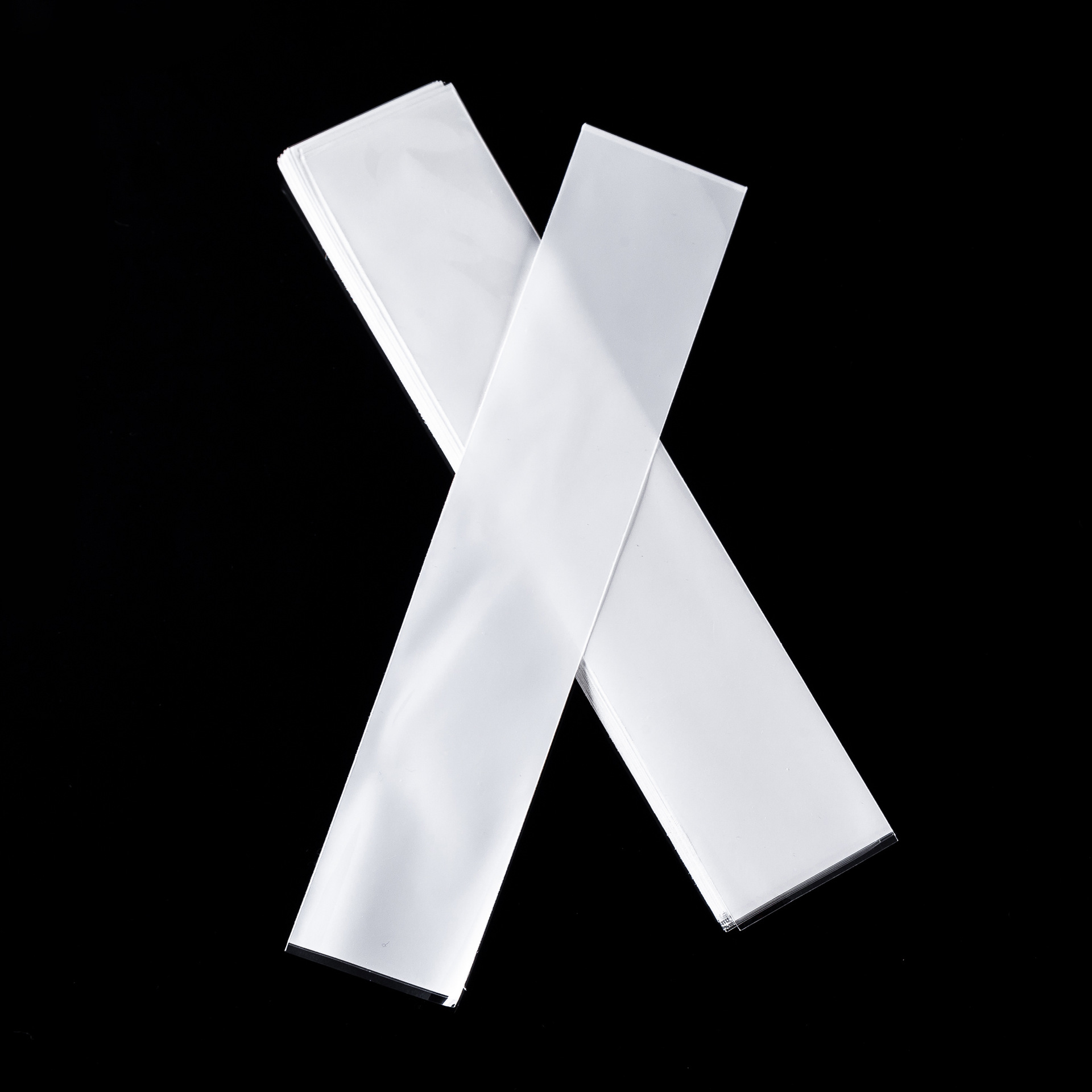 En stock BOLSA DE OPP transparente engrosada OPP película de perlas de tres capas blanco bolsillo plano collar de acero de titanio pulsera bolsa de joyería