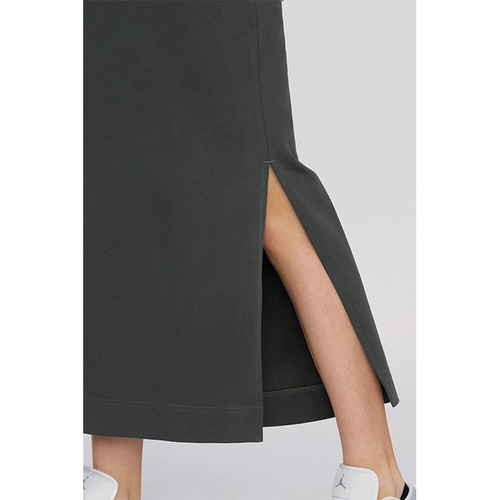 Spring  New Yoga Sports Semi-Long Skirt Fitness Casual Matching Skirt with Side Slit High-Waist One-Step Skirt