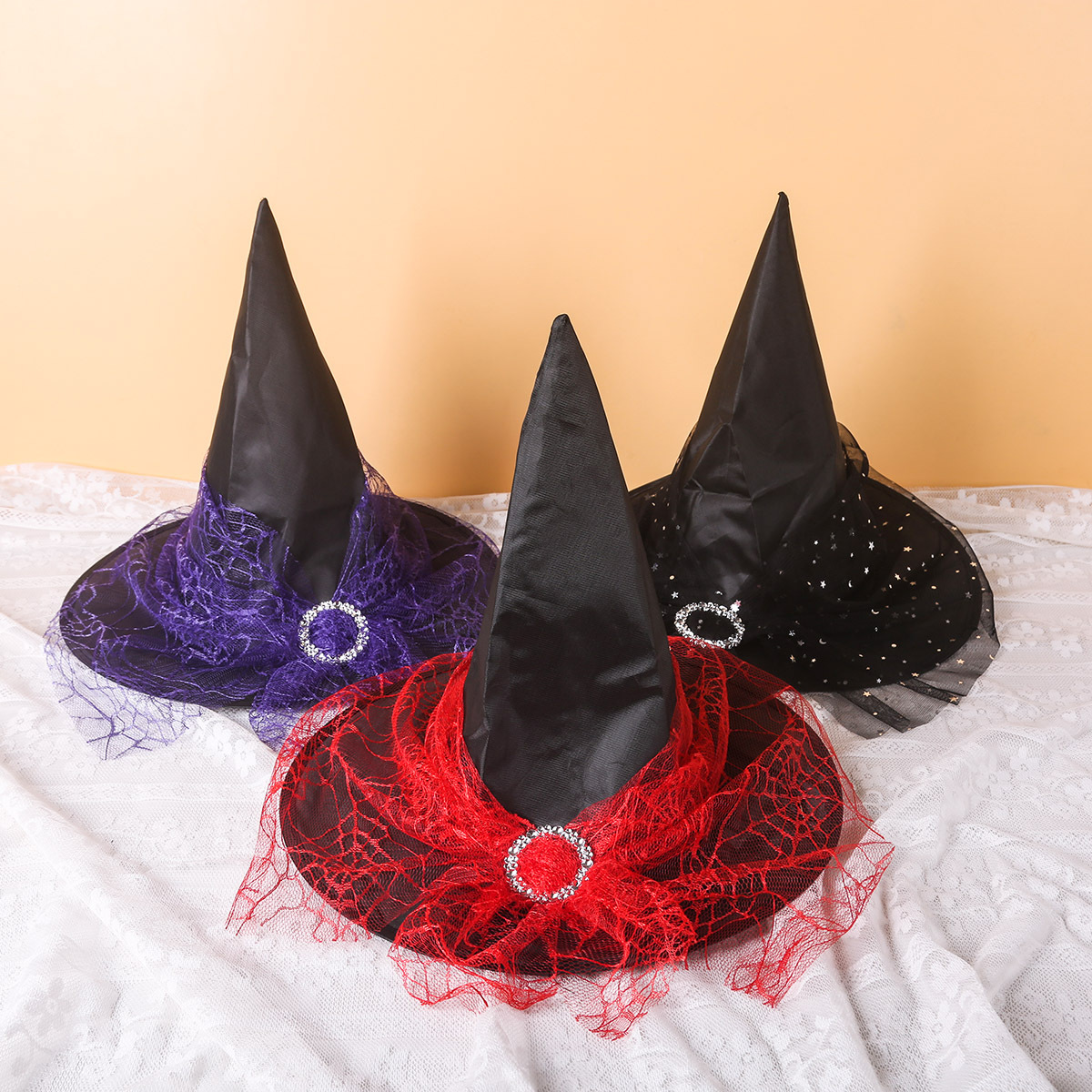 Oxford negro Halloween bruja bruja bruja Harry Potter sombrero mágico disfraz de baile accesorios