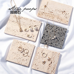 Natural retro travertine photo photography ornaments decoration photo house quiet style props background