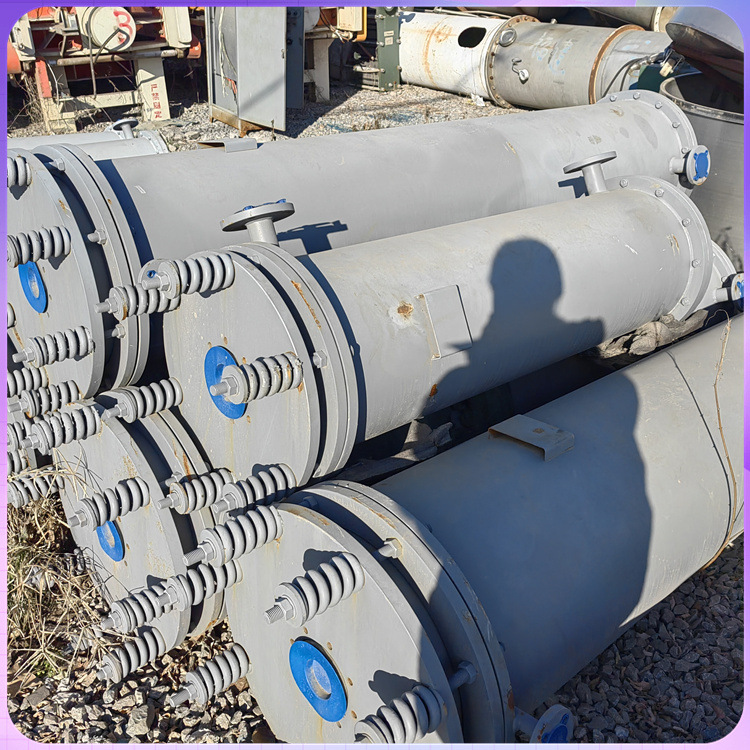 出售二手石墨冷凝器  工业冷却设备 100平方列管式冷却器