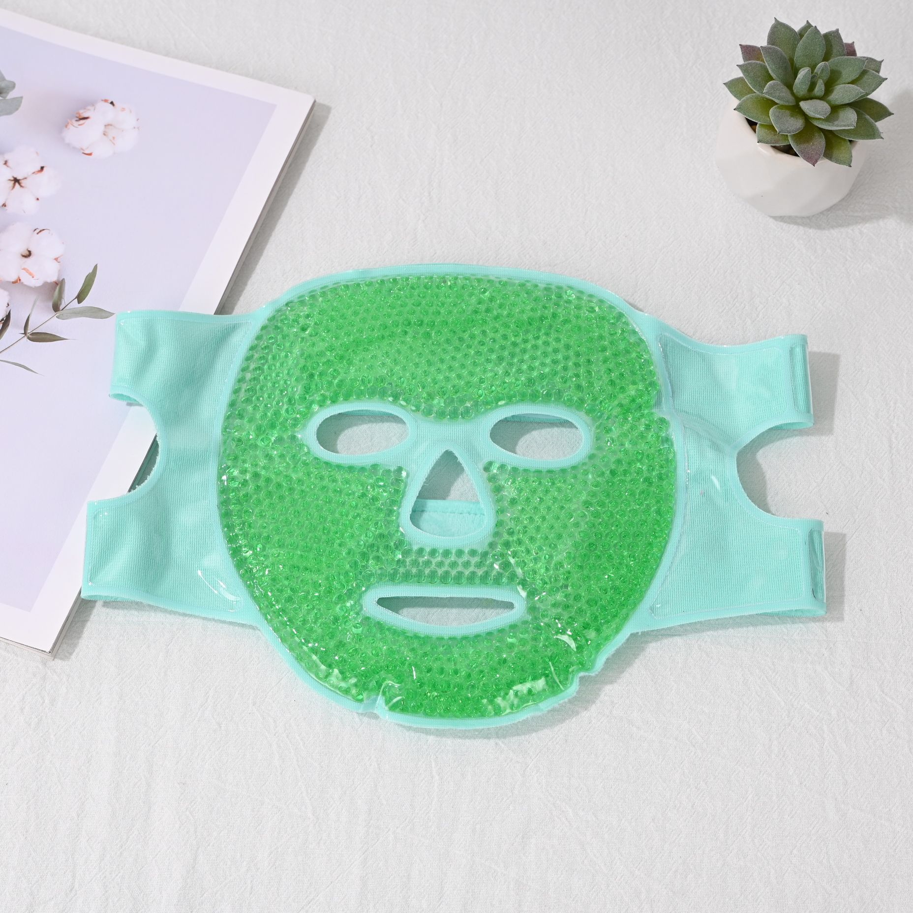 Fabricante de ventas de PVC máscara de hielo máscara de frío y caliente máscara de gel máscara de hielo máscara de confort de visor