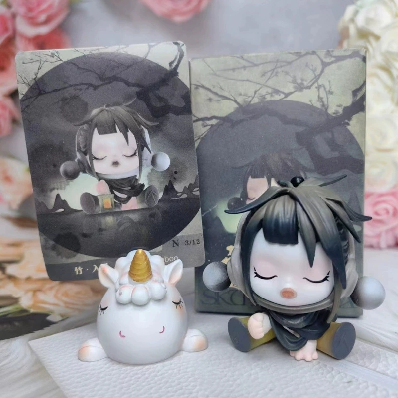 POPMART Bubble Martpanda передняя чернильная серия Blind Box SP11 поколение древний стиль, организованный подарок