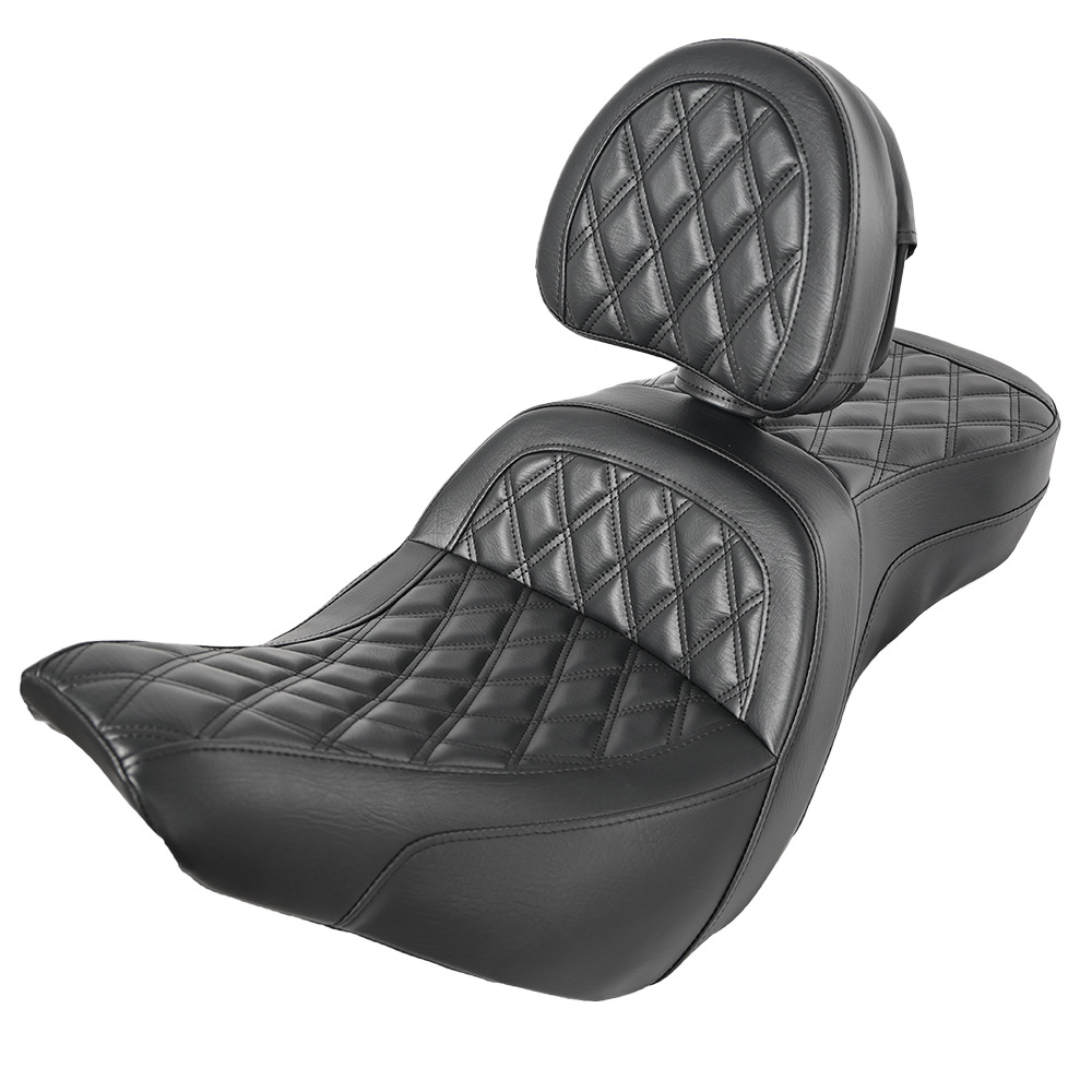 Motorcycle Seat Cushion Suitable for Harley 18-25 Softail Road King Road King S Dyna Glide Sofa Seat Cushion with Backrest