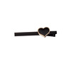 South Korean goods, cute black metal hairgrip, four-leaf clover, simple and elegant design