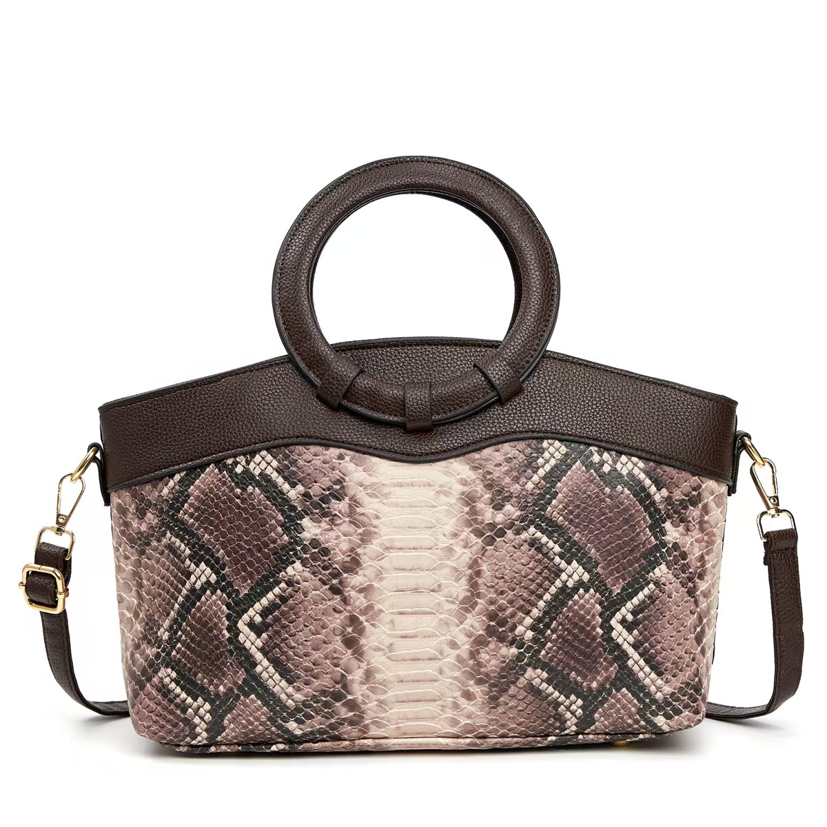 2025 otoño nuevo bolso de mujer estilo europeo y americano estilo de piedra anillo de hombro bolsas transfronterizas